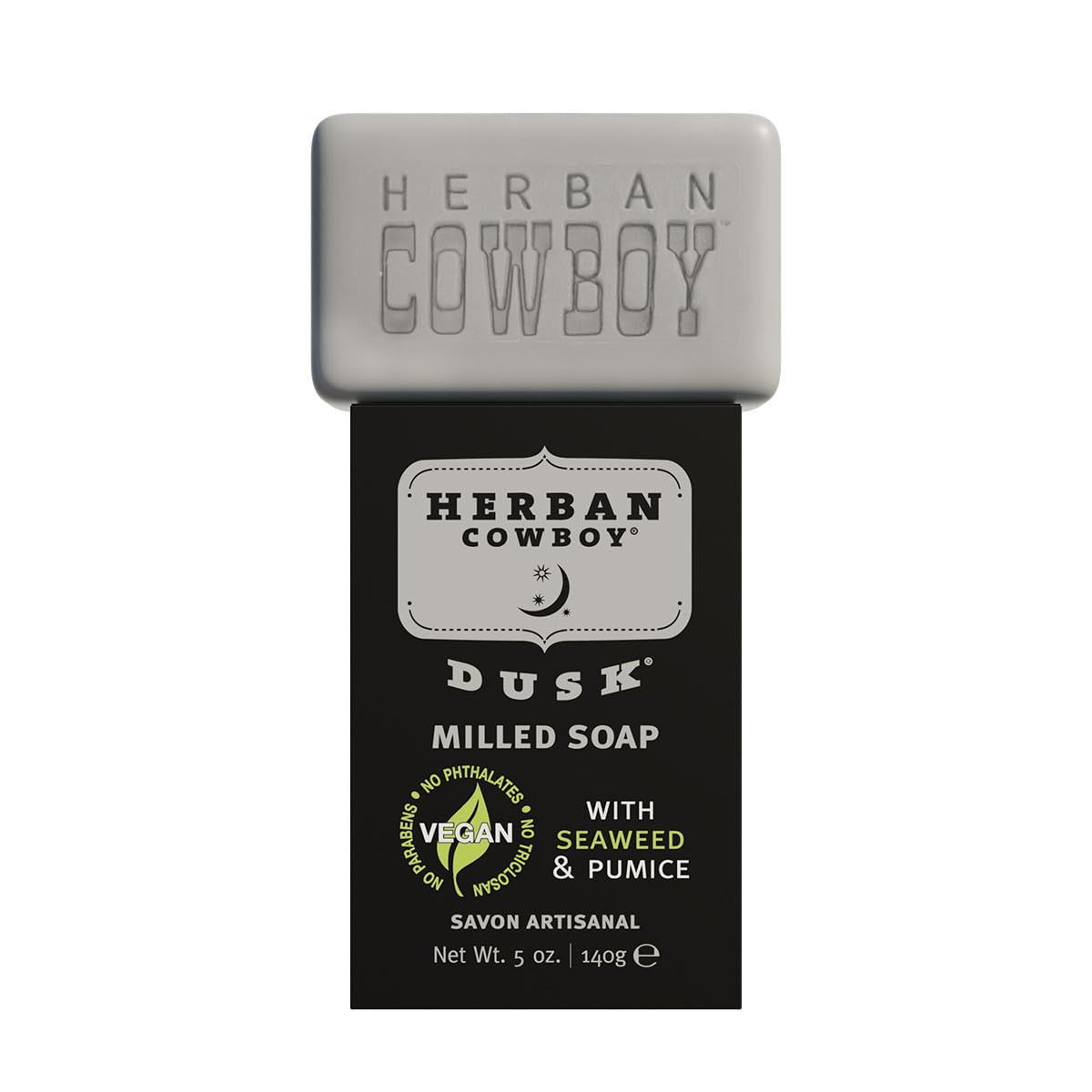 Herban Cowboy Dusk Deodorant Milled Soap No Parabens, No Phthalates & Certified Vegan