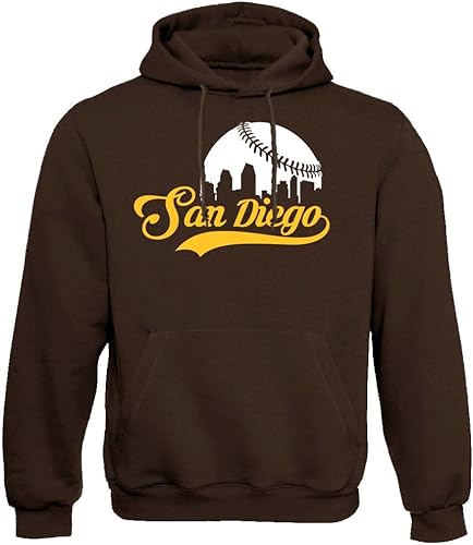 Miniatura 7 de Xtreme Apparrel Cityscape Skyline - Sudadera con capucha para hombre para fanáticos del béisbol Arizona - Sudadera con capucha roja