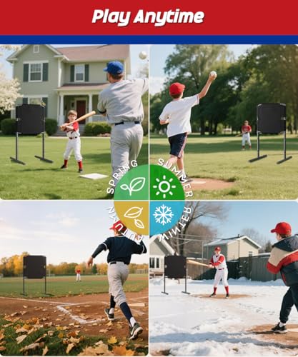 Image of Garbuildman Baseball Strike Zone Target for Plastic Balls, Portable Metal Frame Pitching & Hitting Training Tool for Outdoor