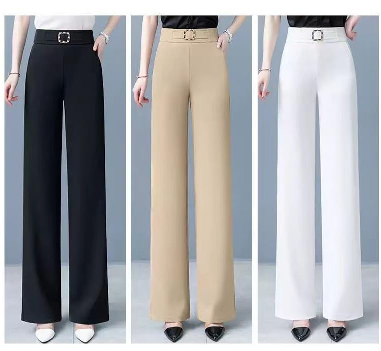 Zenacharm Pants, SoraGrace Women's Perfect Drape High Rise Pull-On Pants, Loose Straight-Leg Pants, for Seniors4