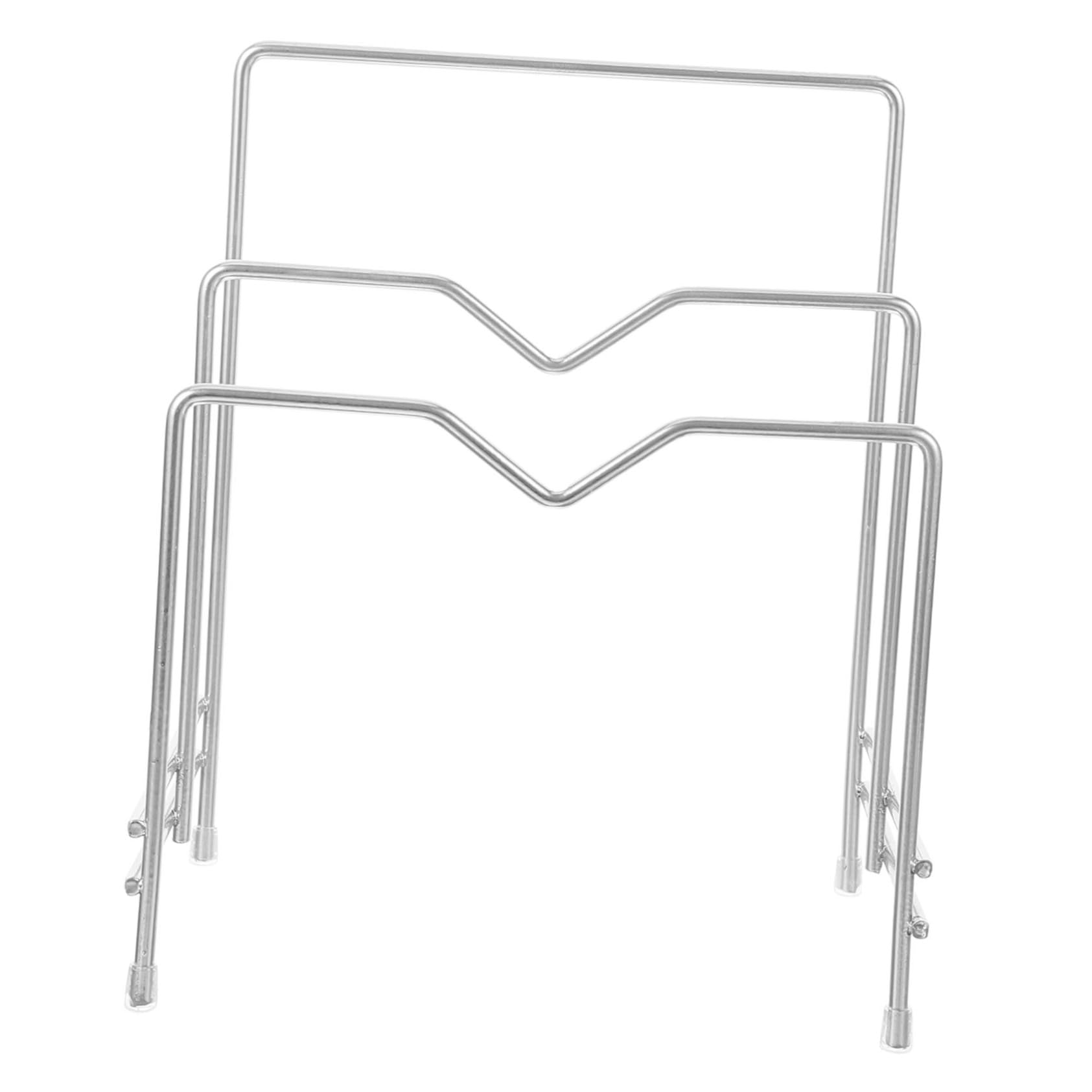 KICHOUSE Multifunctional Cutting Board Rack Space Saving Organizer for Pot Lids and Kitchen Supplies Storage Stand for Chopping Boards and Cookware