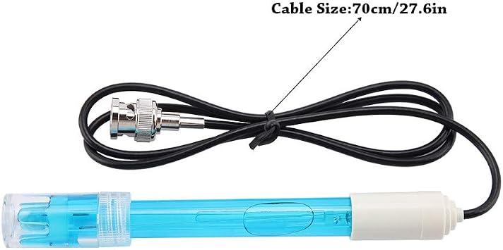 PH Probe,PH0-14 Value Acquisition Sensor,ABS PH Meters Probe with BNC Connector,for Aquariums,Hydroponics,Laboratory