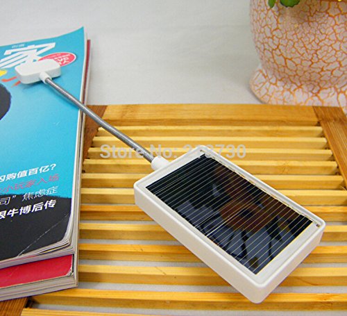 Generic White : portable new solar Reading Light/ Book Clip Lamp/ LED Reading Panel with USB charging-image-45