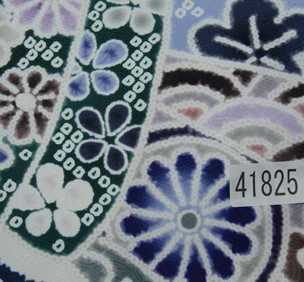 お宮参り 産着 男児 女児 兼用 のしめ 総疋田鹿子模様柄 紺色地 合繊