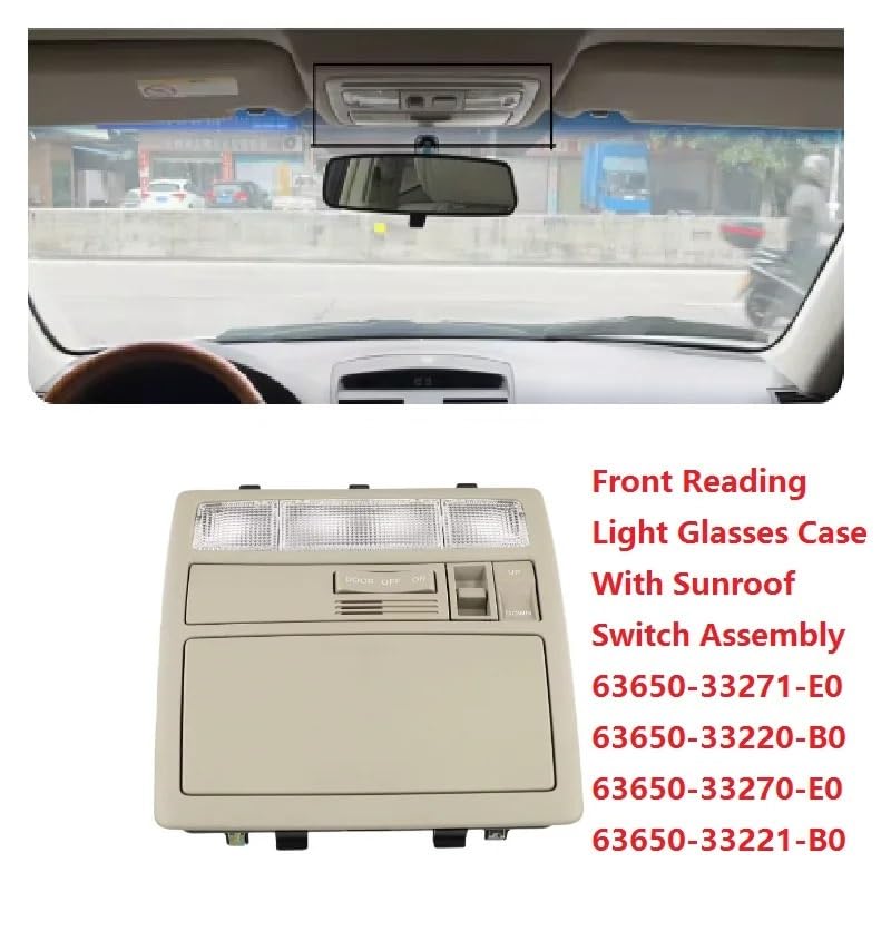 Luz de lectura para techo de coche interior y consola para Toyota Camry Aurion 2007-2011