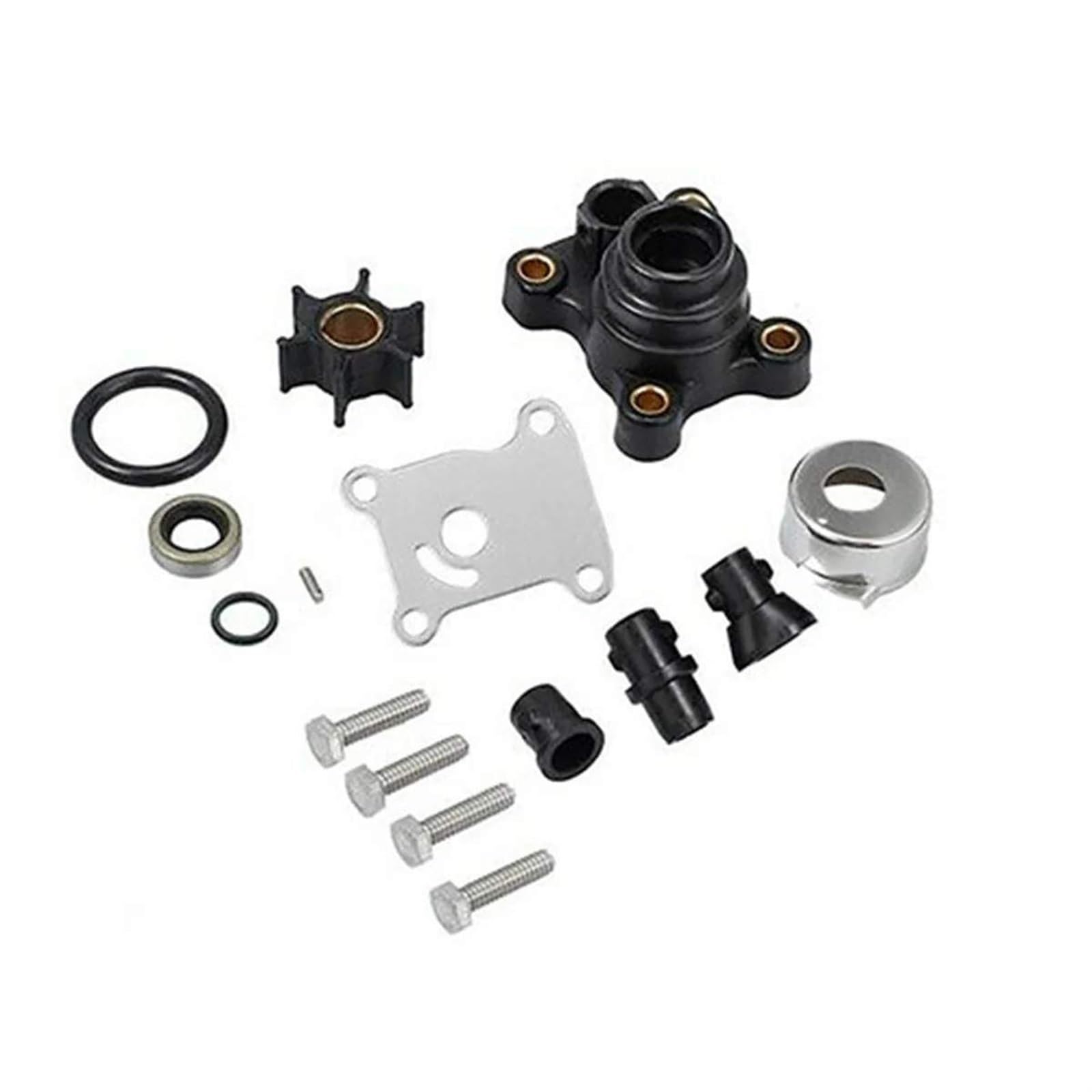 Kit de Turbine de Pompe à Eau 394711 adapté for Johnson Evinrude for OMC 8 9.9 15 HP Hors-Bord 386697 391698 389112 387610 for Sierra 18-3327