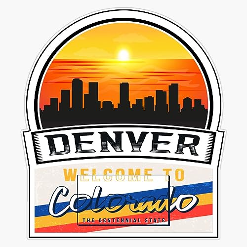 Magnet Denver Welcome To Colorado The Centennial State Colorado State And Cities Series -6 Magnet Vinyl Decal Sticker 5