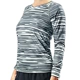 Kanu Surf Women's Odyssey Long Sleeve UPF 50+ Swim Shirt, Black, Medium