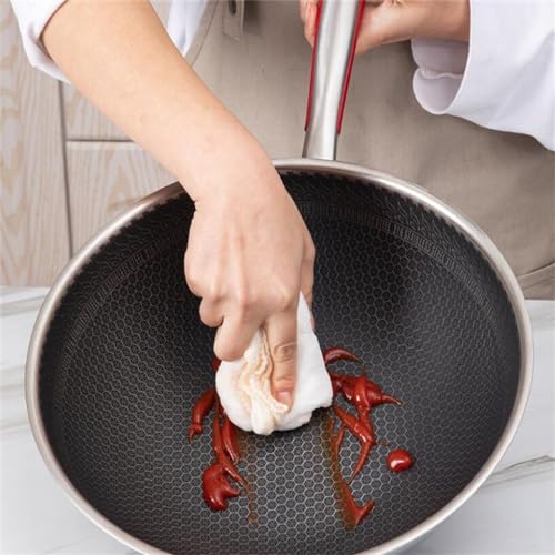 Poêle à frire en acier inoxydable 34cm induction - 5
