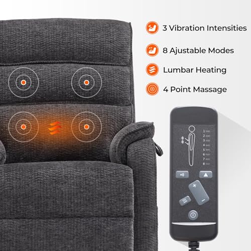 Sillón plegable eléctrico reclinable con masaje miniatura 5