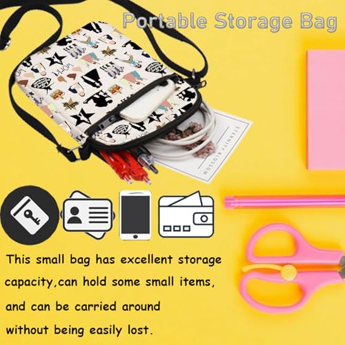 TSOTMO Musical Gift Hamilton Broadway Fans Gift In My Hamilton Era Crossbody Bag for Musical Lovers Broadway Musical Gift (Musical cross) - Image 4