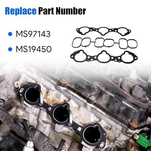 Image of MS97143 Intake Manifold Gasket Set Fit for Nissan Infiniti Vehicle 3.5L V6 2007-2024 for Altima Maxima for Murano Pathfinder Quest 2007-2017 for QX60 JX35 2013-2016 Replace# MS19450