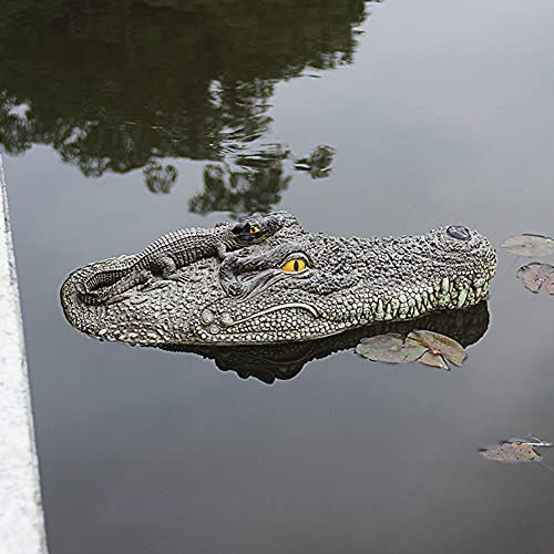 NYXUAN 20 "Alligator Head Decoy & Vijver Float, Realistische Drijvende Hoofd Alligator - Image 5