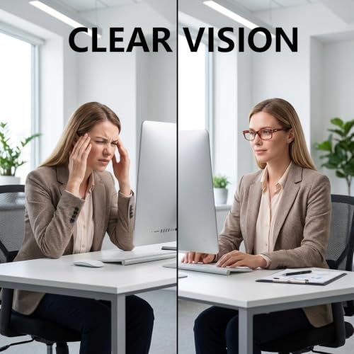 Image of Eyekepper Blue Light Reading Glasses Men Women 2.25, Tortoise 2 Pack