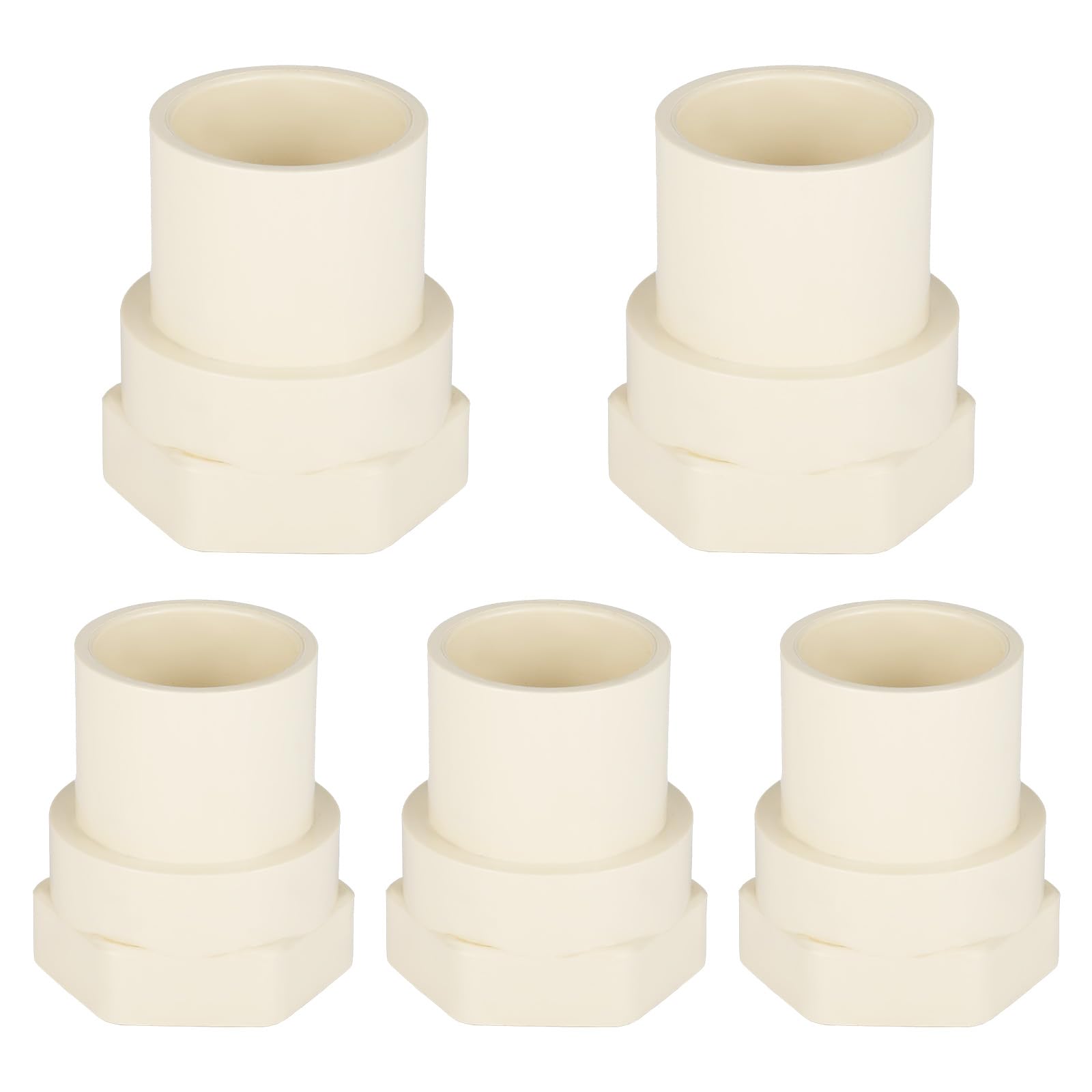 (5 Pack) EFIELD CPVC CTS Female Adapter Fittings, 1" Slip X 1" Female Thread,(CPVC039-5)