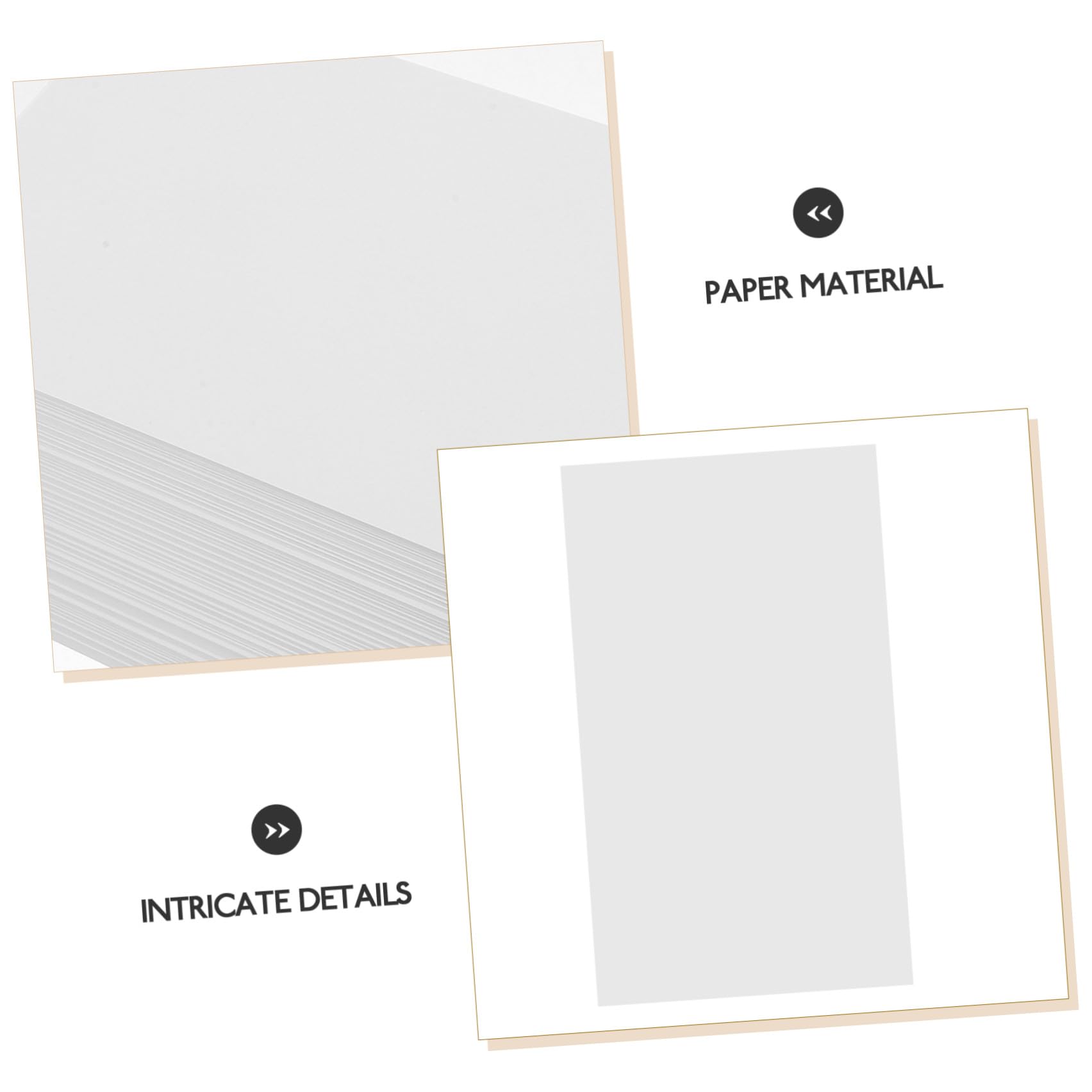 Hemobllo 500 Blatt Multifunktions Druckerpapier 240x140mm 70 G/m² Blanko Kartonpapier Dickes Kopierpapier für Büro Malpapier und Selbstgemacht Anwendungen