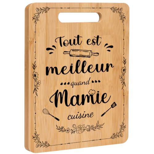 Un cadeau pour grand-mère : planche à découper en bambou...