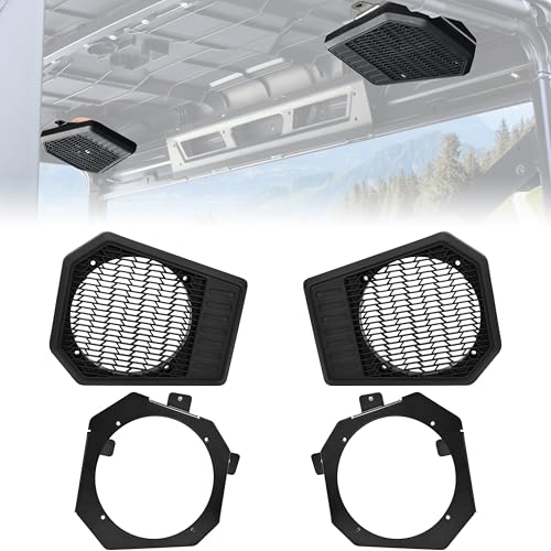 SLORIMOD Rear Roof Speaker Pod Enclosure for Polaris Ranger XP 1000/Crew 19-20, Waterproof 6.5
