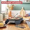 Tefal Crep'Party, Plaque crêpes et pancakes, 6personnes, Revêtement antiadhésif, Rangement des accessoires intégré, PY558BF0, Poivre de Java