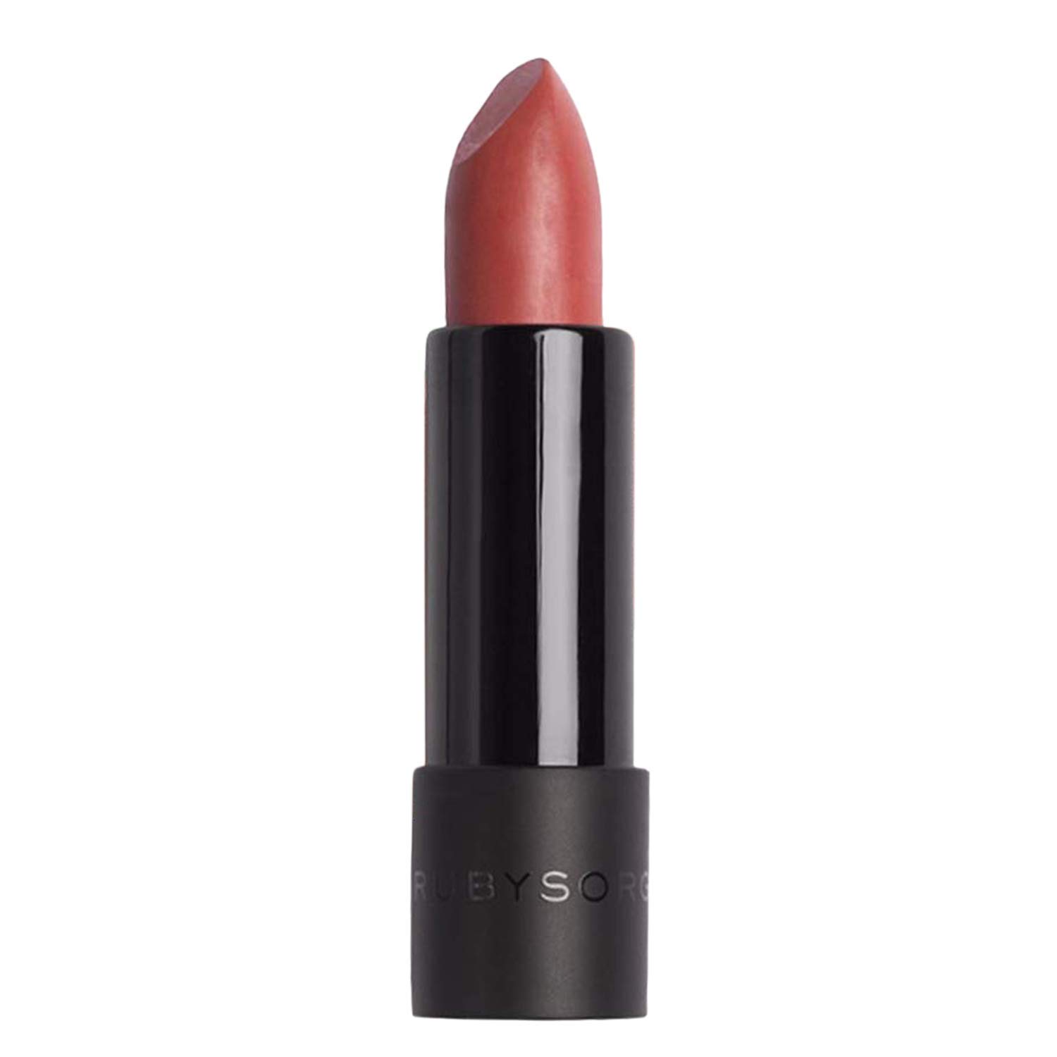 Ruby's Organics Semi-Matte Lipstick for Women All Indian Tones- Highly Pigmented, Moisturizing, Non Drying, Lightweight and Long Lasting- Lip Makeup, Synthetic Chemical Free- Nude Bare, 3.7g
