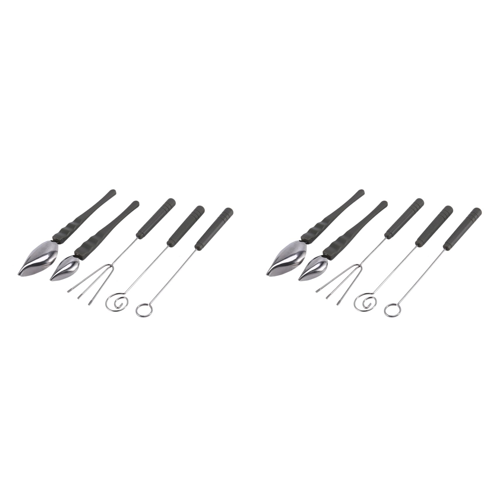DUBENS Set di 2 cucchiai Decorativi, Multiuso, di precisione, per preparare cioccolatini culinari, per disegnare, Salse, Fondente, Matita, Filtro, Torte, per Decorare Piatti, Cucina, Pasticceria