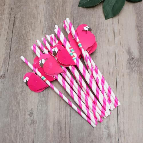 Pitillos decorativos de papel Rosy 30 piezas miniatura 5