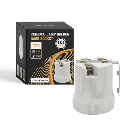 LEDSone Ceramic Porcelain Lamp Holder