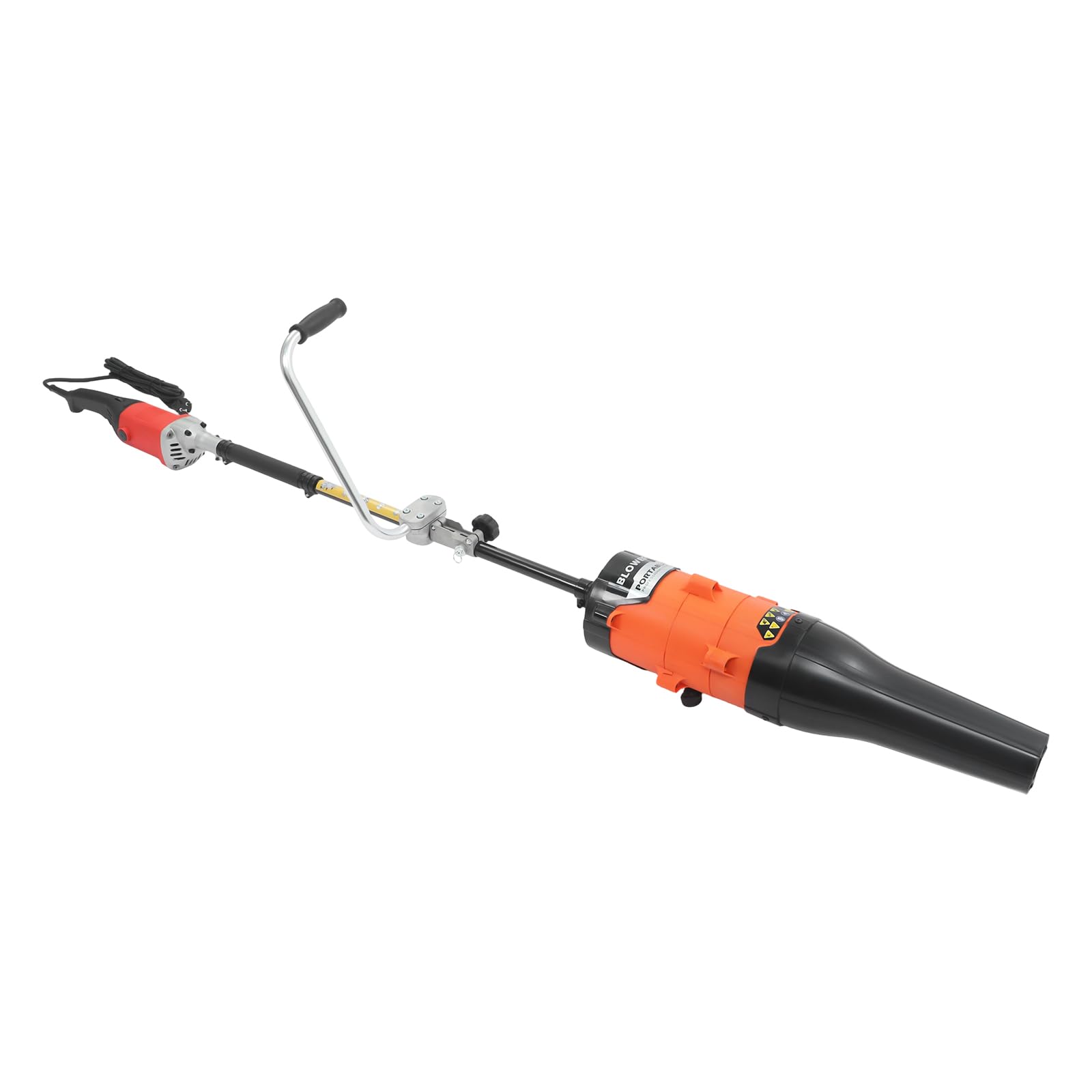 Spazzaneve elettrico 2 in 1 con ventilatore, scopa a motore portatile, larghezza spazzola 55 cm, spazzaneve soffiatore per la pulizia di prato, foglie, erba artificiale