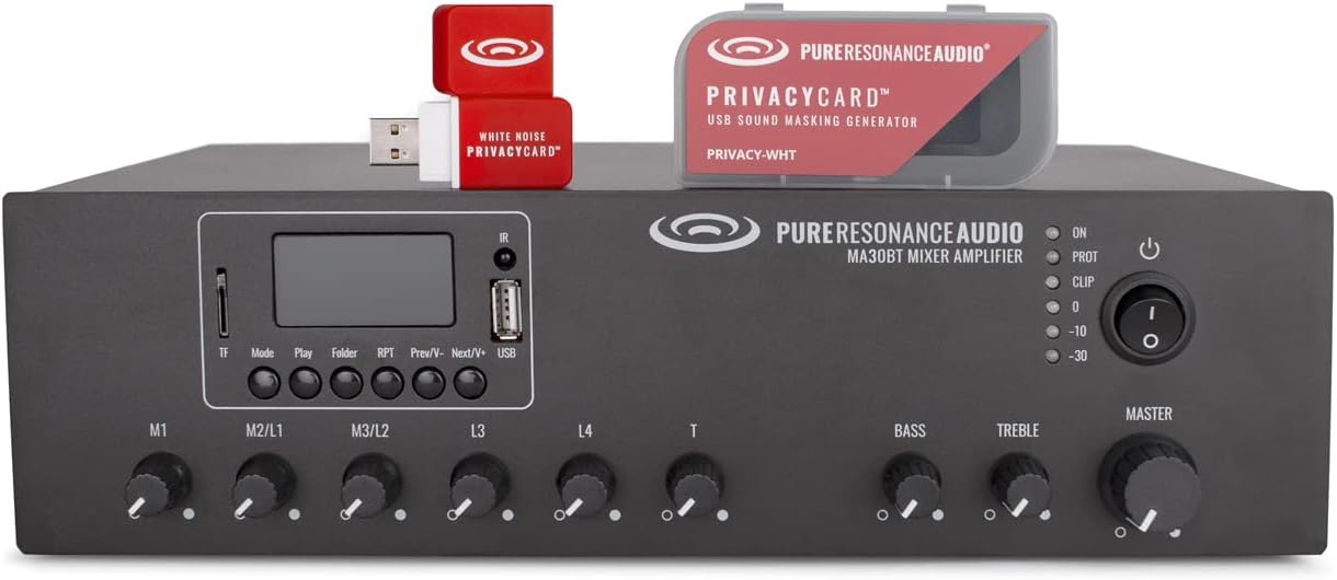 Amazon.com: Sound Masking Generator Bundle With Pure Resonance Audio ...