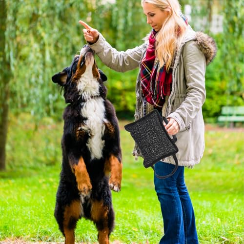 BESPORTBLE Hundebisskissen Aus Jute Widerstandsfähiges Beißkissen Für Hunde Mit Griffen Interaktives Training Spielzeug Für Welpen Und Hunde Für Zerr Tauziehen
