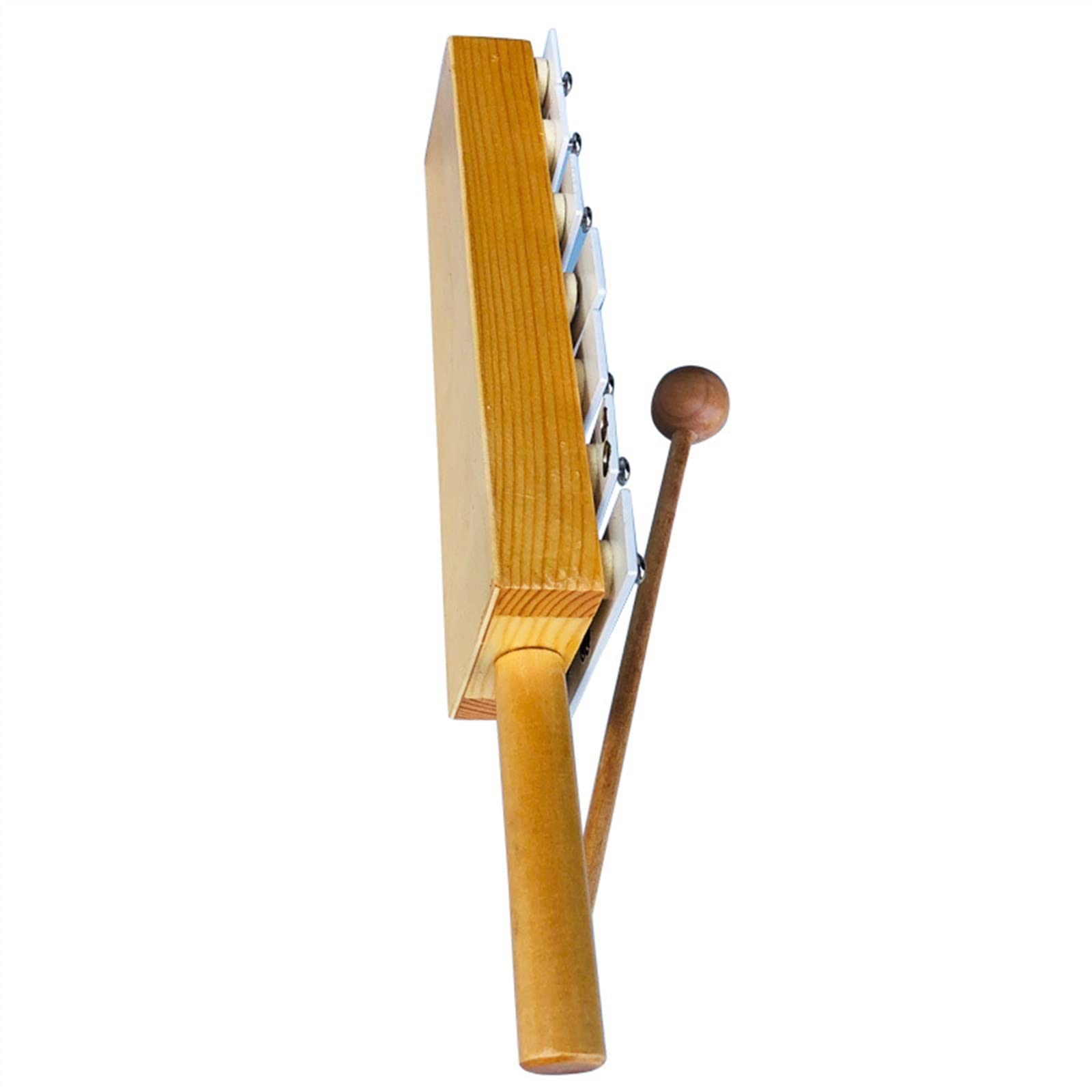 Percussão Musical Il Musicista Di Pianoforte Con Piastra In Alluminio A 7 Toni Batte Il Pianoforte Con Il Proprio Manico Di Legno Per Battere Il Pianoforte E Suonare Il Pianoforte Xilofoni