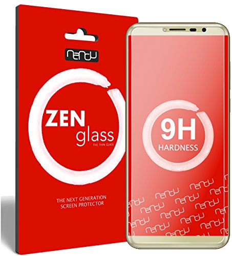 nandu I ZenGlass Protector de Vidrio Flexible Compatible con Cubot X18 I Protector de Pantalla 9H I (más pequeño Que la Pantalla Curva)