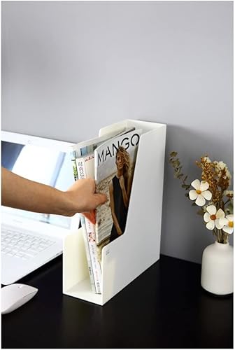 Miniatura 4 de YBM HOME Organizador vertical de archivos, diseño frontal abierto para un fácil acceso a archivos, documentos y revistas, ideal para oficina en