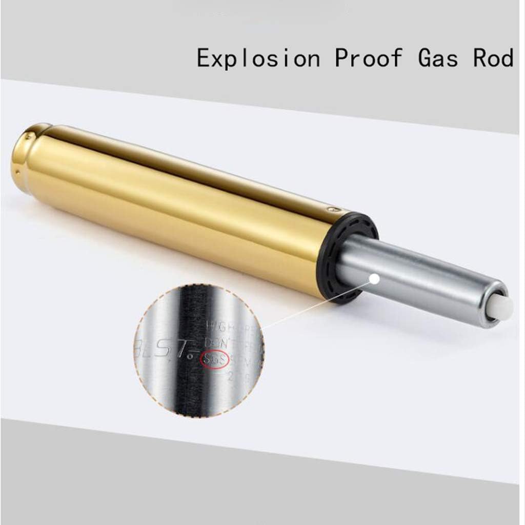Sgabello Rotondo Girevole in Acciaio Inox per Parrucchiere e Salone Estetico Sollevabile con Ruote Ideale per Manicure e Uso Decorativo