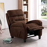 Recliner Chair for Small Space Living Room Bedroom, Push Back Reclining Chair with Wood Steel Struct
