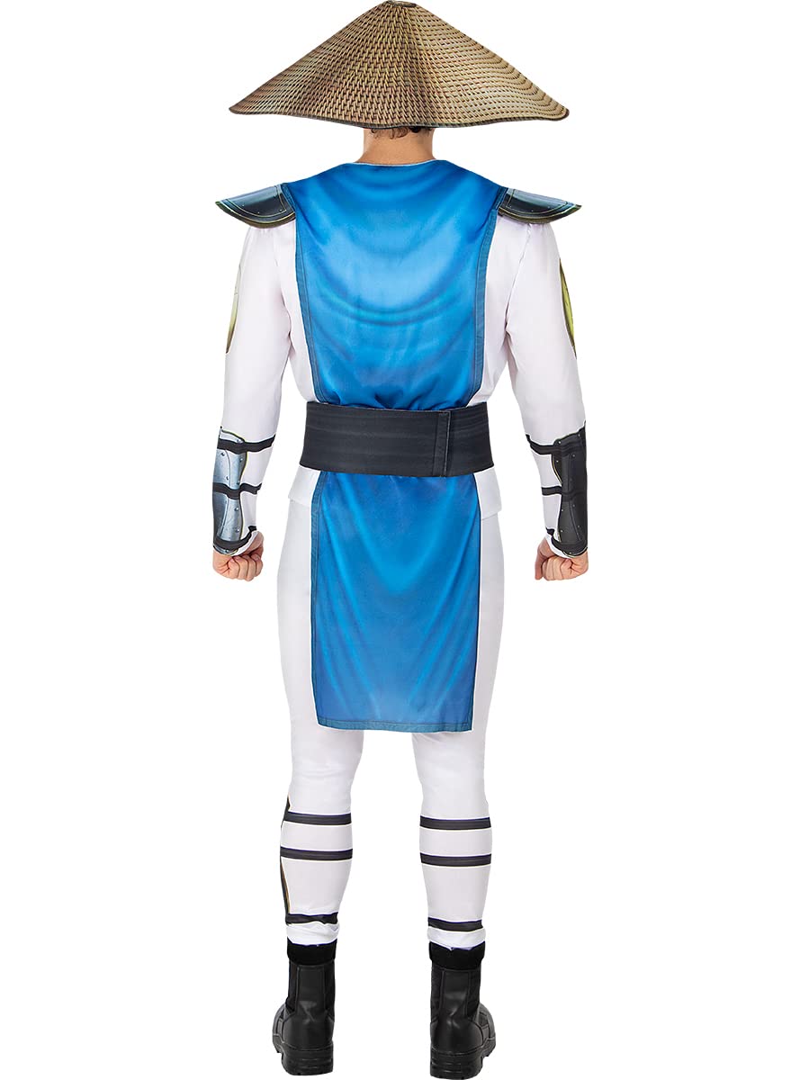 Funidelia | Kostium Raiden Mortal Kombat Męskie Gry Video - Strój dla dorosłych i zabawne akcesoria na imprezy karnawał i Halloween - Niebieski