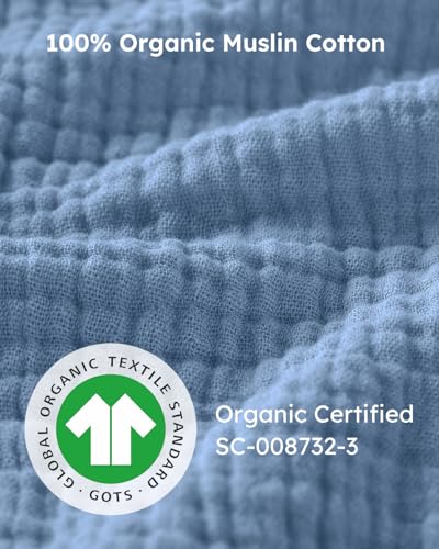 Image of Yoofoss Baby Sleep Sack 0-6 Months Breathable 100% Organic Muslin Cotton Wearable Blanket Baby, Newborn Infant Sleeping Sack 2-Way Zipper Soft Lightweight