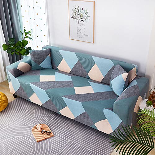 Housse de canapé extensible avec motif moderne pour protéger le salon familial