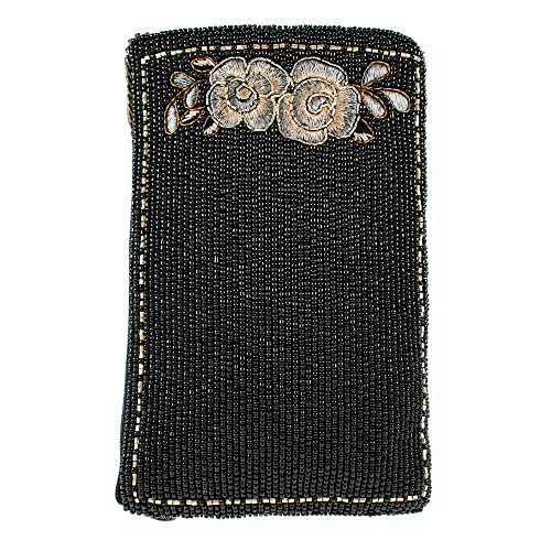 Mary Frances Guitar Player Beaded Crossbody Cell Phone Bag with Music Theme Design, Multicolor2