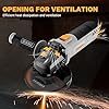8-Amp Angle Grinder: DEKOPRO 4-1/2 inch Electric Corded Grinder Power Tools with Grinding and Cutting Wheels, Auxiliary Handle and Wrench for Cutting, Polishing and Grinding #2