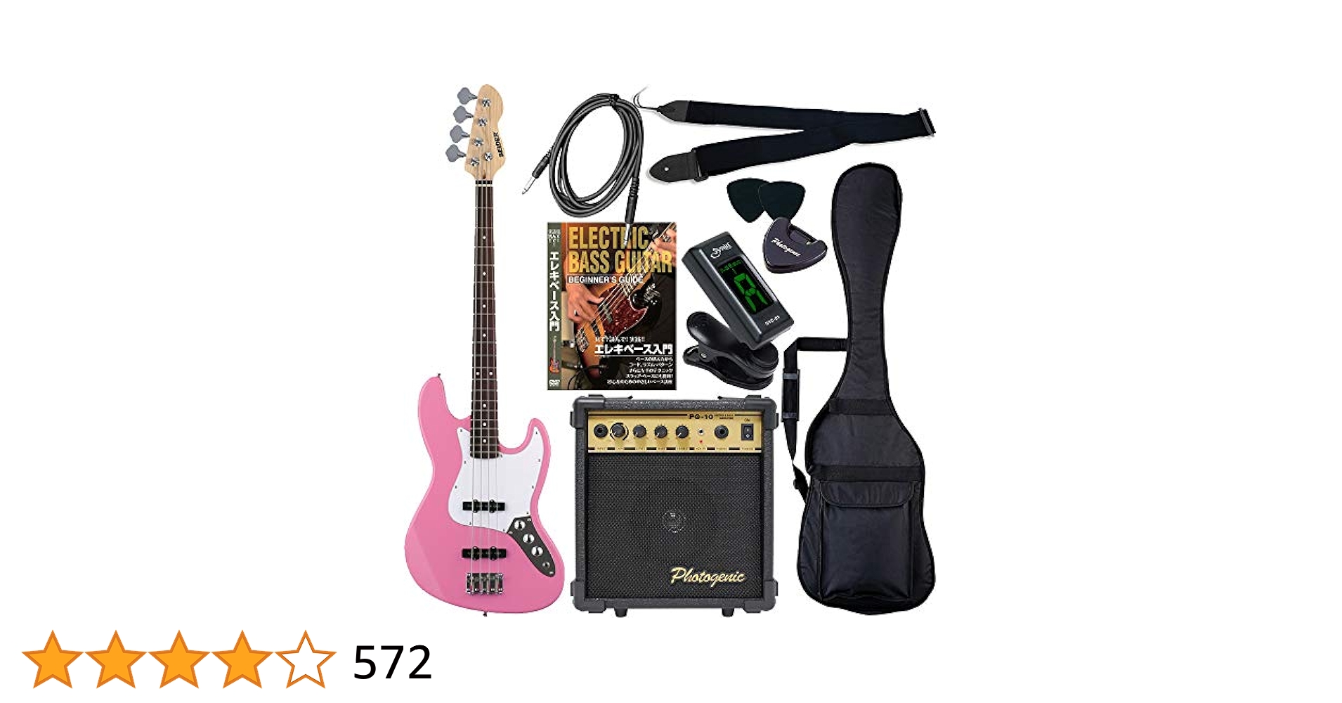 SELDER エレキベース　ピンク　 BASS Amazon | SELDER セルダー ベース ジャズベースタイプ JB-30