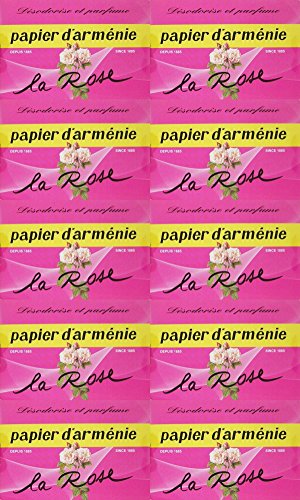Papier d'Arménie à la Rose Lot de 10
