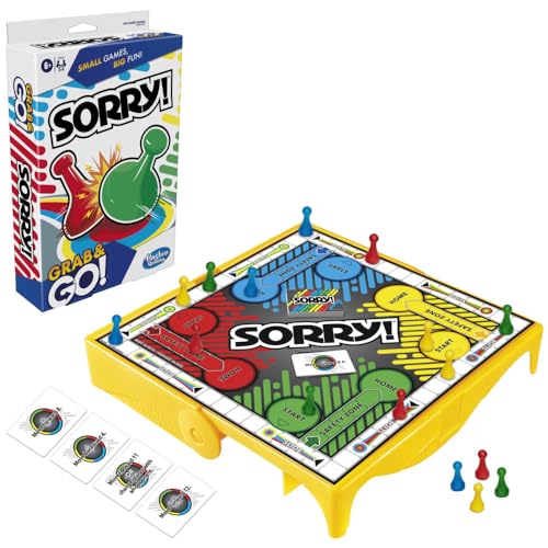 Hasbro Gaming Sorry! Grab and Go Travel-Sized Board Game miniatura 1