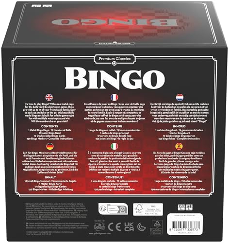 Classics Bingo with Bingotrommel, Rot Und Weiß, 20 x 18 x 18,5 cm - Image 3
