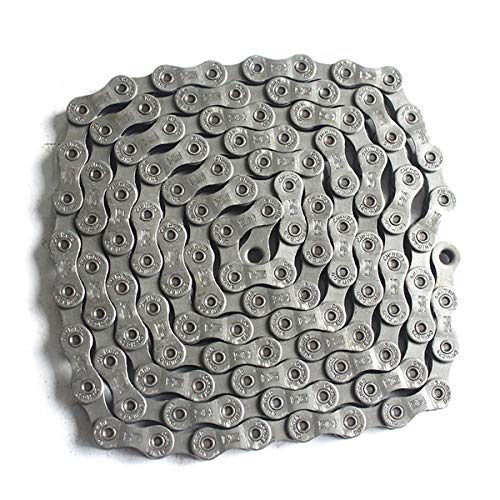 BATLAM Fahrradkette 9-Fach 116 Glieder Fahrradkette Mountainbike for (Farbe : Silber) (Silber)