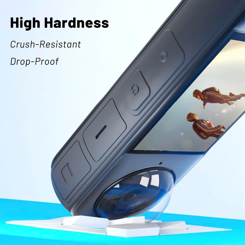 X4 Premium Lens Guards for Insta360 X4 Camera Accessories | Scratch-resistant Optical coated High transparency tempered glass Protective Lens Upgraded anti-scratch protectors Knob Mount