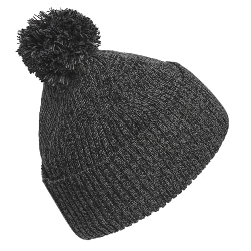 Image of adidas Men's Recon Ballie Pom Beanie | Warm Double-Layer Knit, Soft Stretch Fabric, Snug Coverage, Cold-Weather Ready