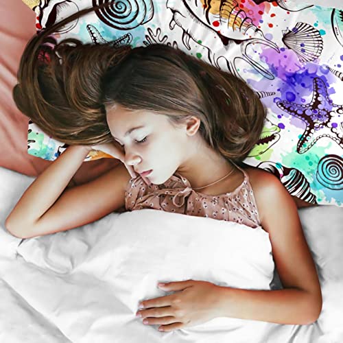Linge de lit de qualité supérieure parure housse de couette coquillages