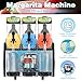 GSEICE Commercial Slushy Machine 9.6 Gallons Frozen Margarita Machine for Margaritas frozen Mockaritas Daiquiris, 110V/60Hz Slushie Machine with 3 Tanks for Restaurants Bars Beer Barn Home Party