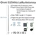915MHz Lora Antenna Long Range 15dBi 86inch with 32.8foot SMA RG58 Cable for Helium Bobcat HNT Hotspot Lora IoT Bobcat RAK Miner Longfi LoRaWAN Blockchain